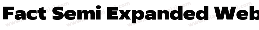 Fact Semi Expanded Web Bold Regular字体转换